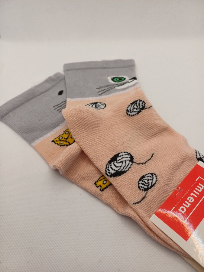 Kids' Cat & Mouse pattern socks 1184.055 SALE