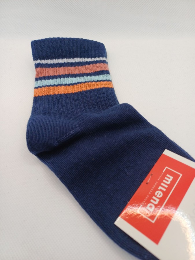 Kids' ribbed socks with stripes 1337 SALE