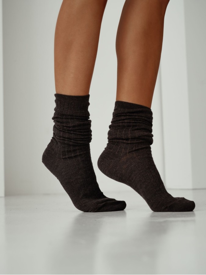 Podkolanówki z wełny MERINO 1627.001