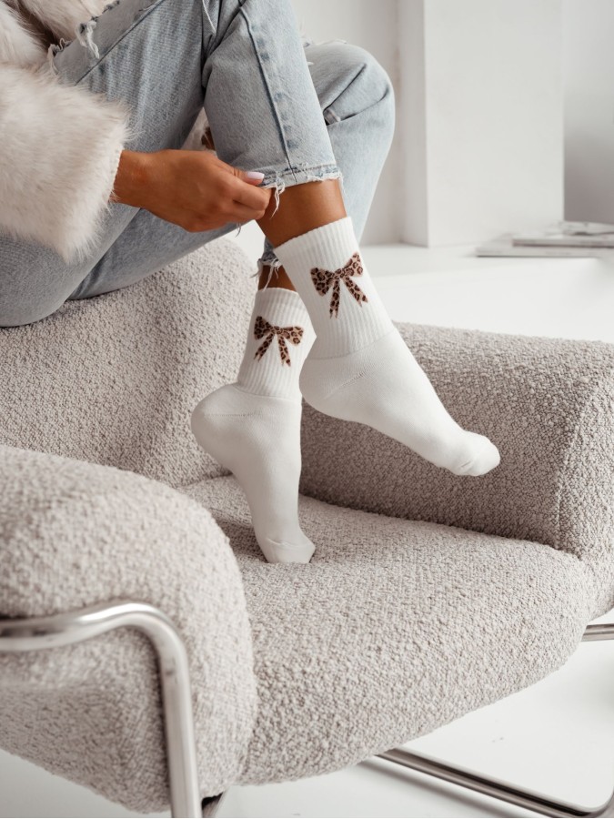 Women's Terry Non-Pressure Thick Socks (Mottled...