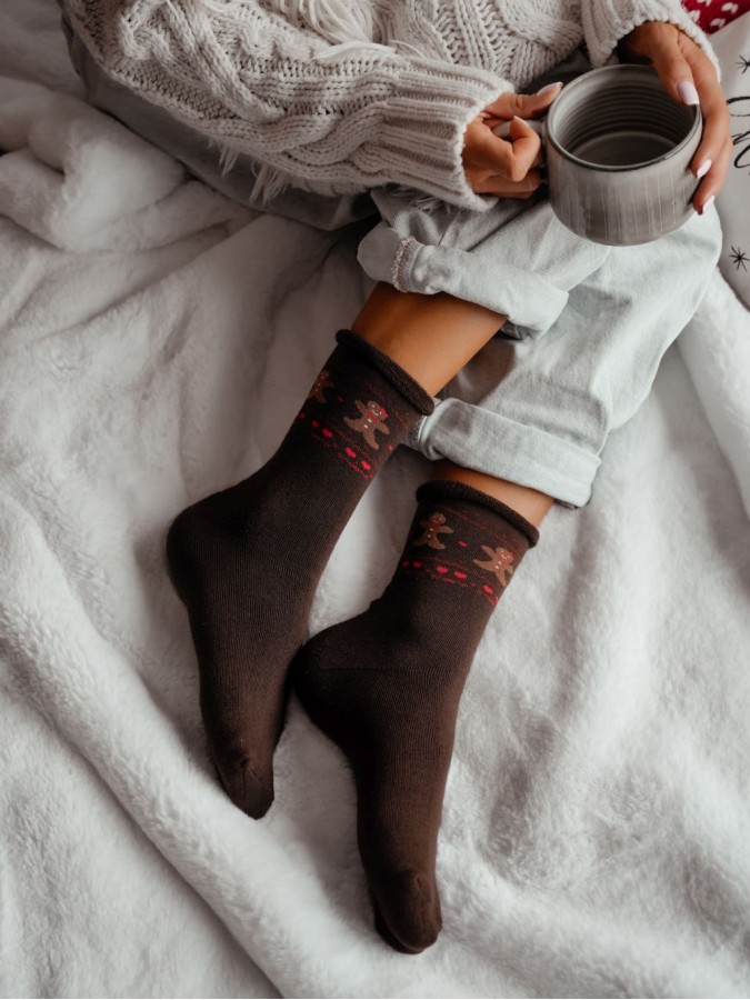 Women's Terry Non-Pressure Thick Socks...