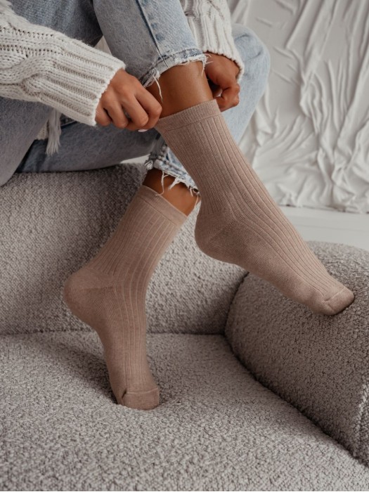 Women's Terry Non-Pressure Thick ribbed Socks 0118.015