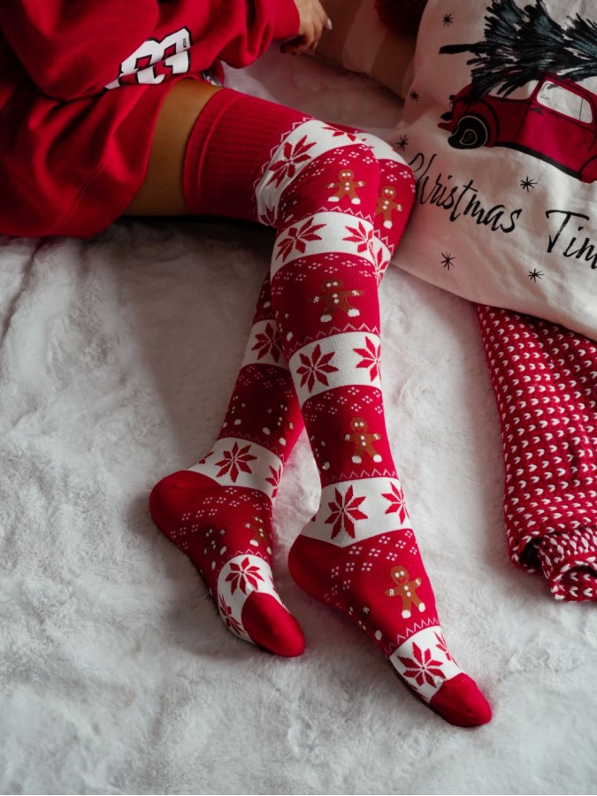 Christmas knee-high socks with cookies 1276.002
