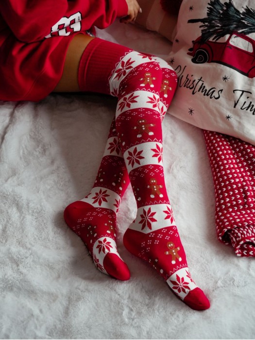 Christmas knee-high socks with cookies 1276.002
