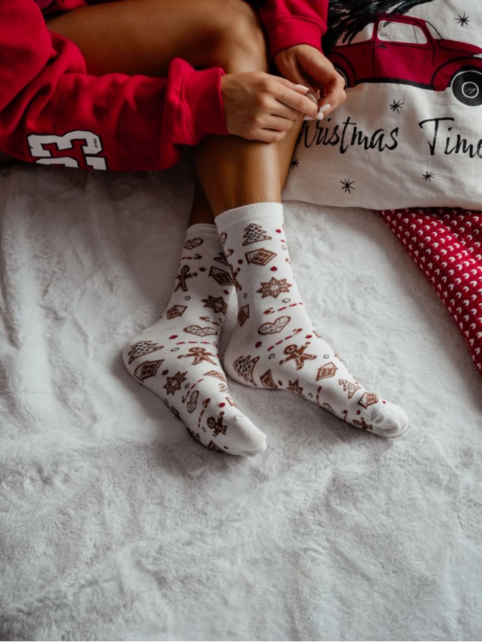 Women's Christmas Gingerbread pattern socks...