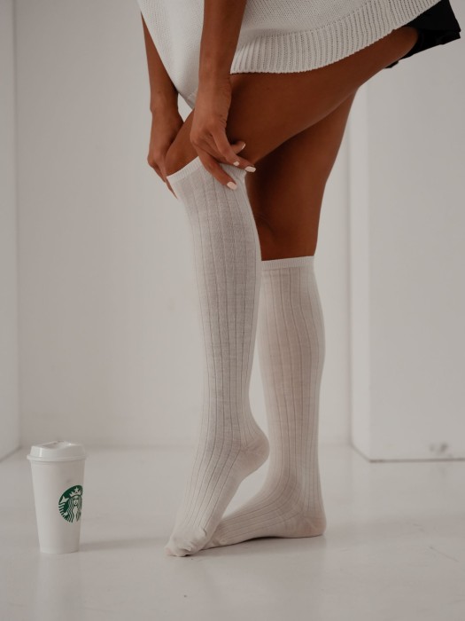Women's MERINO wool knee socks 1627.001