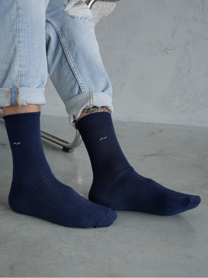 Men's cotton little pattern dress socks 0040.012