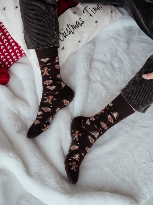 Men's Christmas socks Gingerbread 1290.037