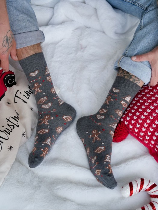 Men's Christmas socks Gingerbread 1290.037