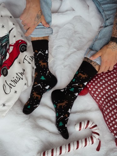 Men's Christmas 'Reindeer & Christmas trees socks'  1290.034 2