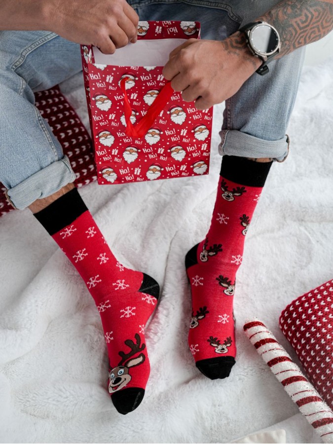 Men's Christmas Reindeer Socks 1290.039