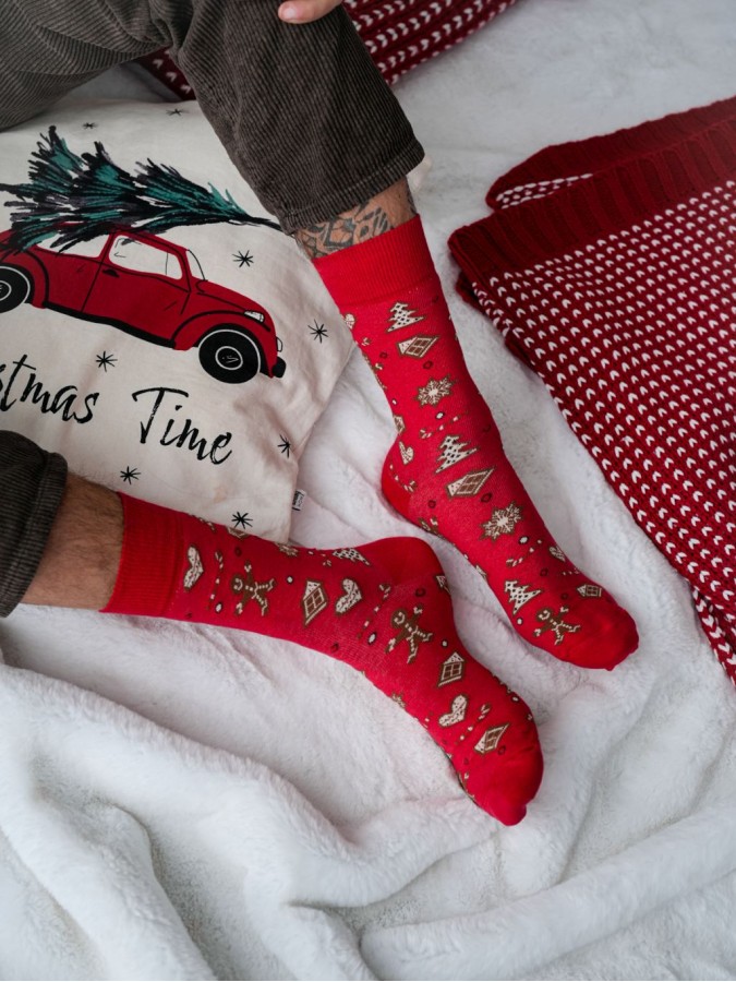 Men's Christmas socks Gingerbread 1290.037