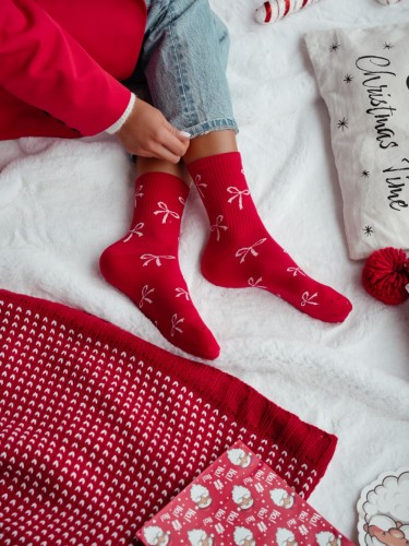 Women's socks with bows 0200.198