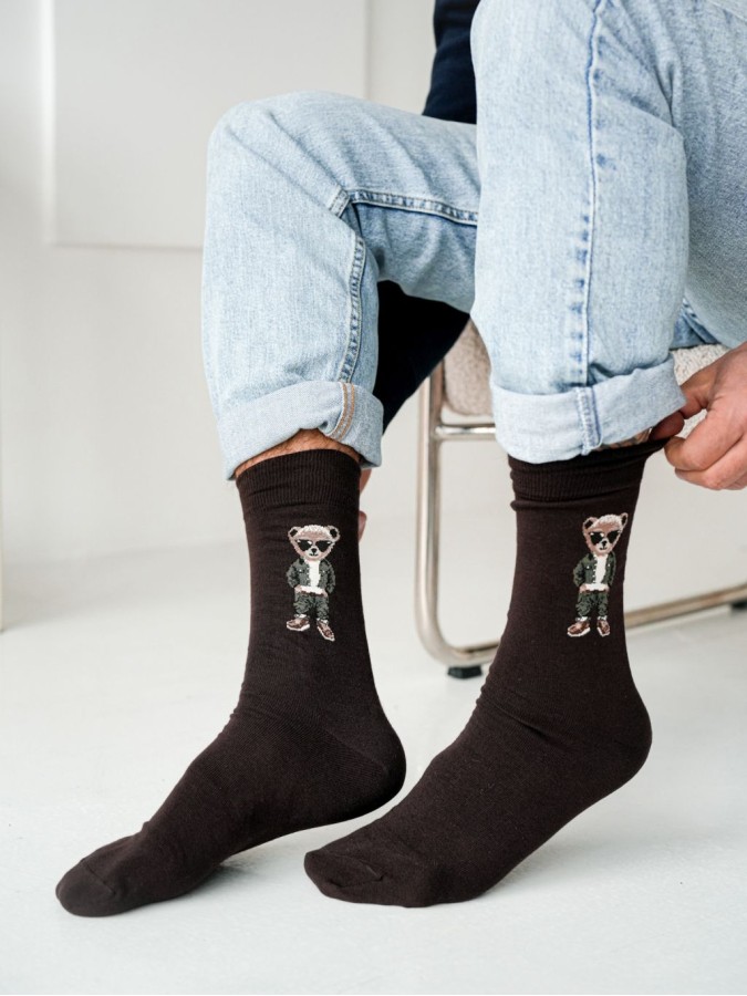 Men's Smarty Bear pattern socks 0125.032