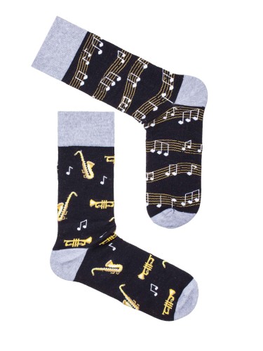 Men's Trumpets & Saxophones pattern socks 0125.078