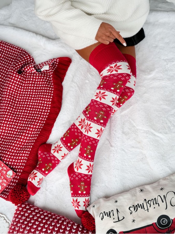 Christmas knee-high socks with cookies 1276.002