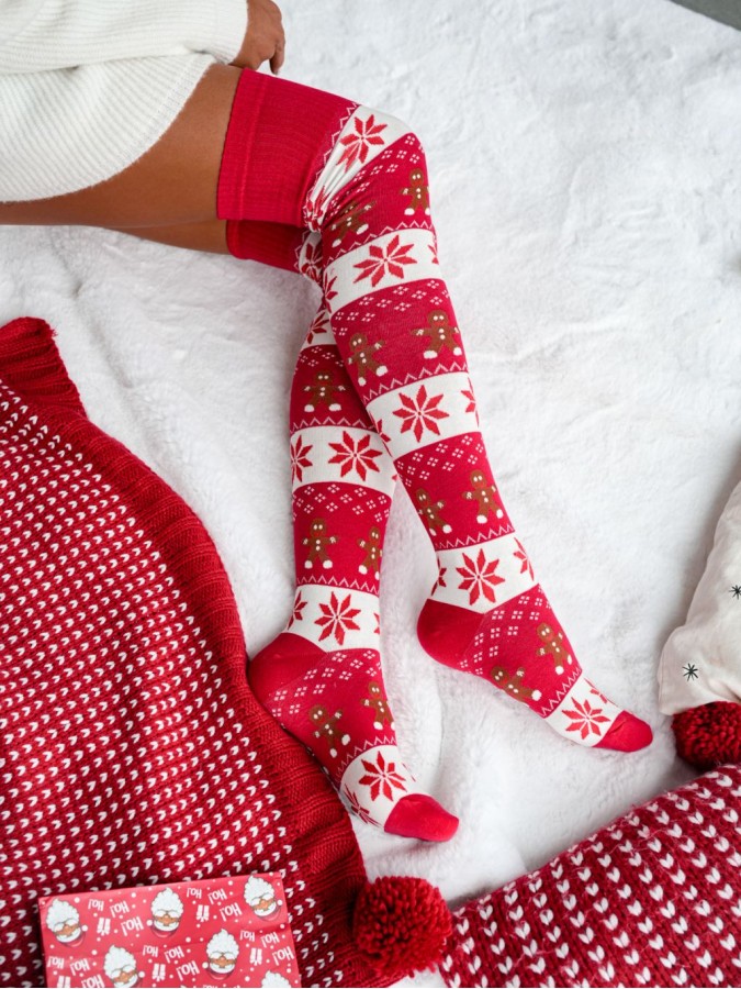 Christmas knee-high socks with cookies 1276.002