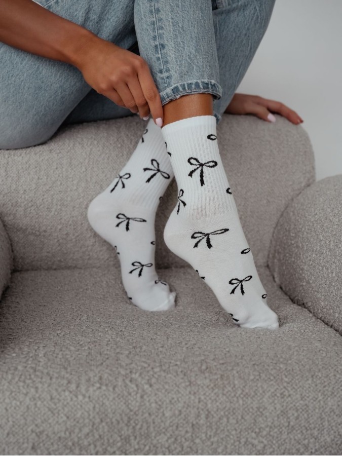 Women's socks with bows 0200.198