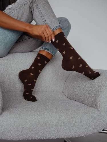 Women's Little Hearts pattern socks 0200.077 2