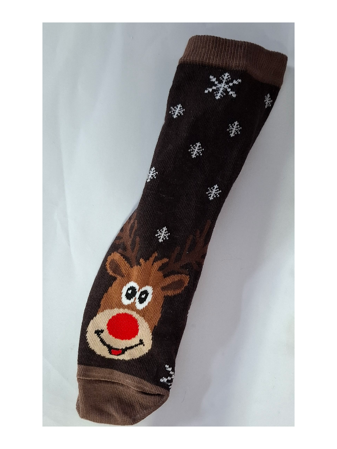 Skarpetki dziecięce świąteczne Renifer i płatki...