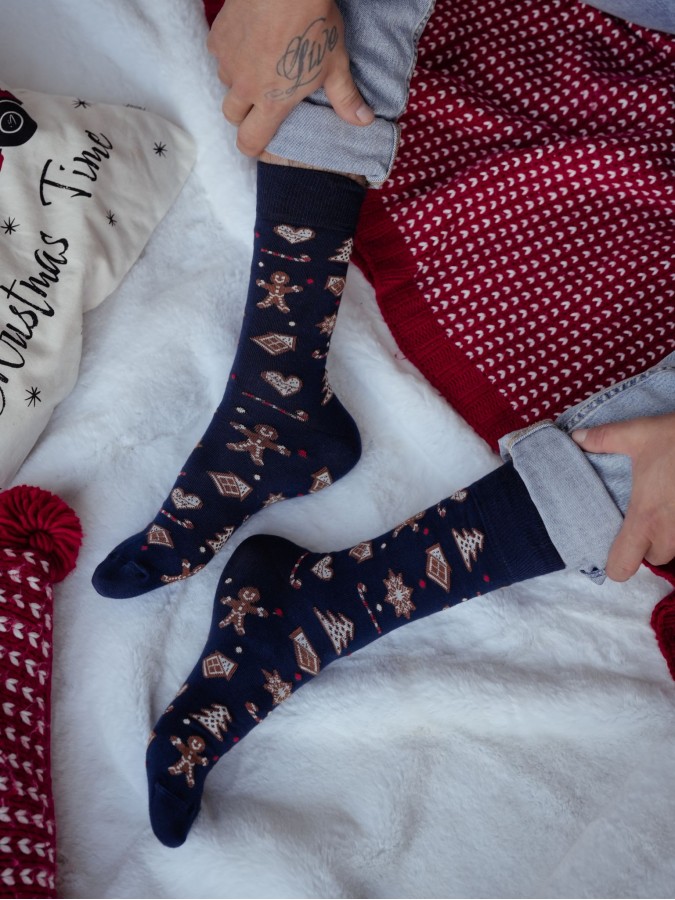 Men's Christmas socks Gingerbread 1290.037