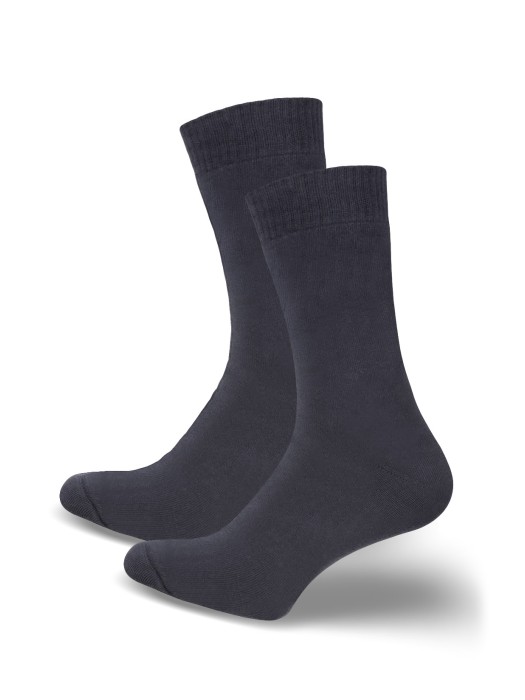 Men's THERMO-SILVER solid colour socks 0590