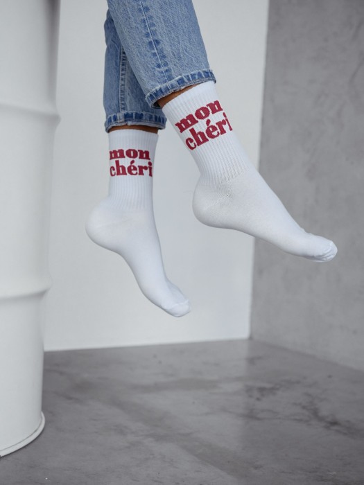 Women's 'Mon Chéri' pattern socks 0200.150