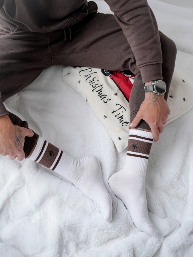 Men's Christmas socks with Christmas tree...