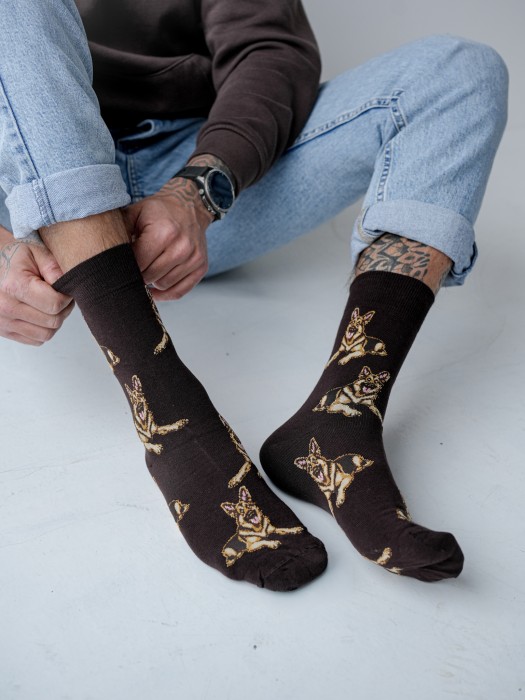 Men's socks German Shepherds 0125.131