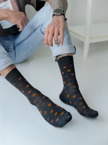 Men's Dots pattern socks 0125.132