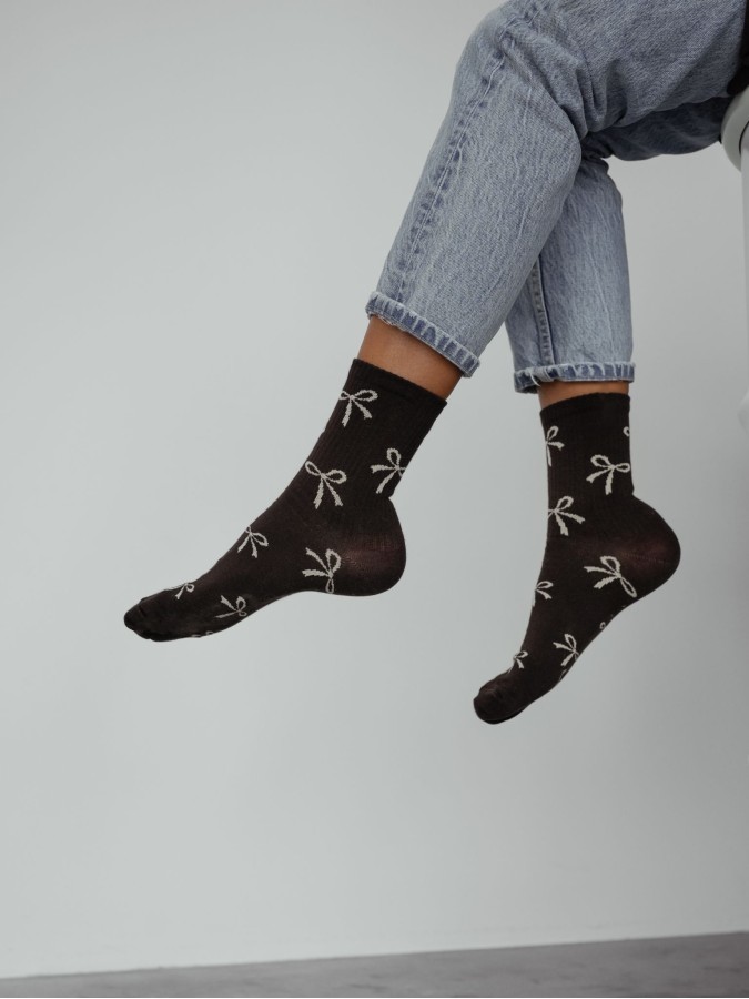 Women's socks with bows 0200.198