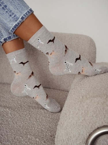 Women's Dogs pattern socks 0200.199 2