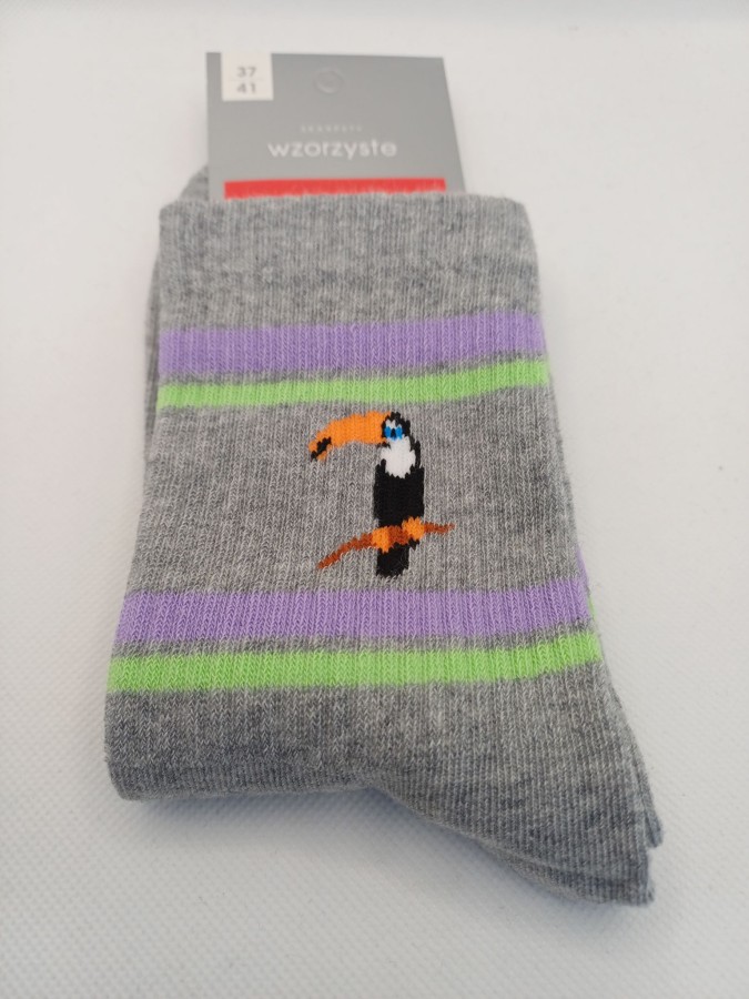 Women's Toucan pattern socks 0200.013