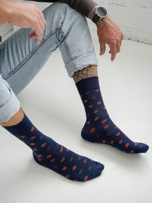 Men's Dots pattern socks 0125.132