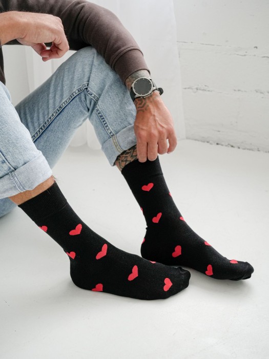 Men's socks Hearts 0125.134