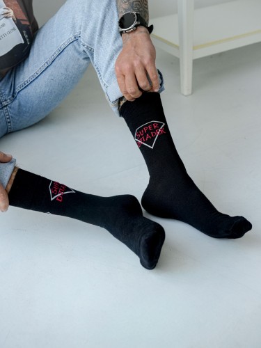 Men's SUPER GRANDPA pattern socks 0125.133