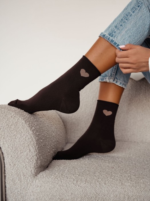 Women's socks Heart 0200.204