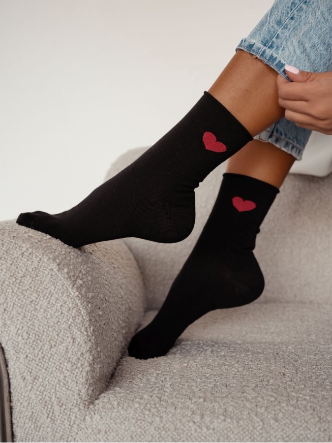 Women's socks Heart 0200.204
