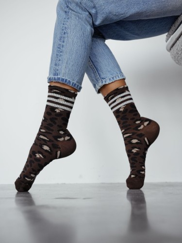 Women's Panther pattern socks 0200.207