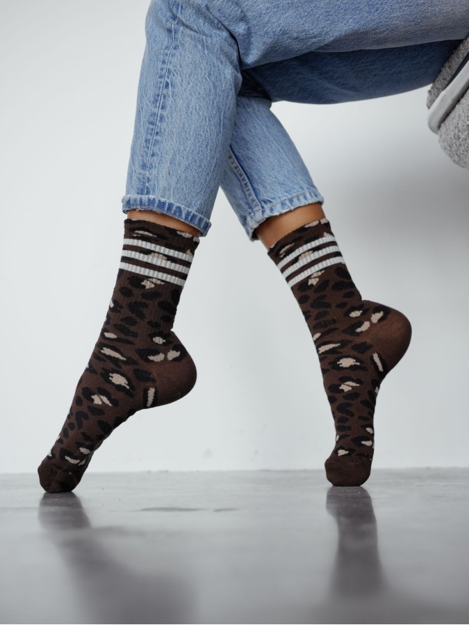 Women's Panther pattern socks 0200.207
