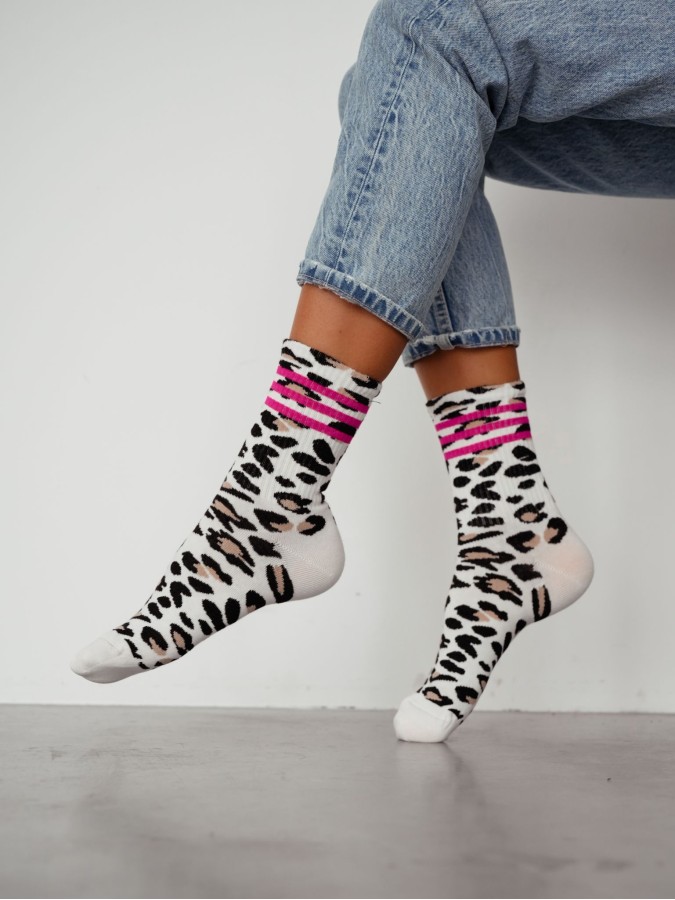 Women's Panther pattern socks 0200.207