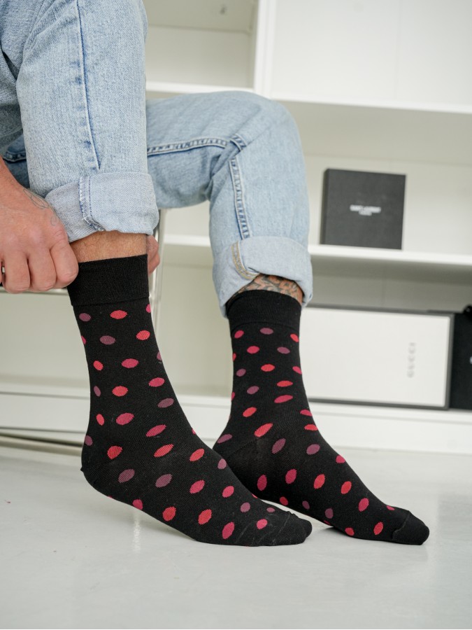 Men's Dots pattern socks 0125.132