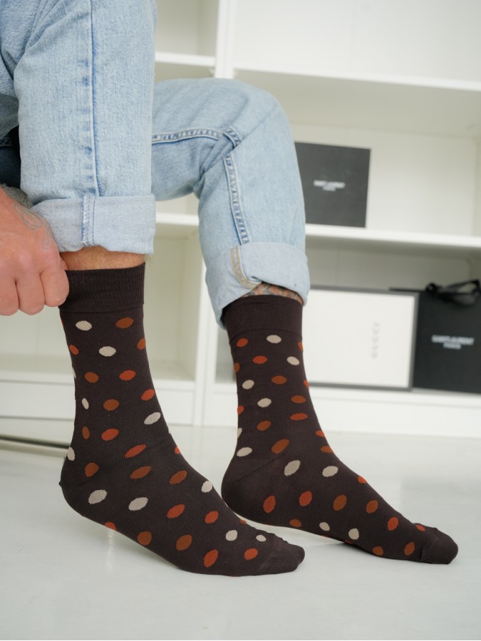 Men's Dots pattern socks 0125.132