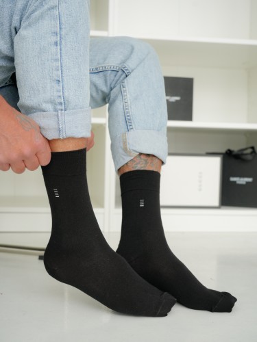 Men's cotton little pattern dress socks 0040.016