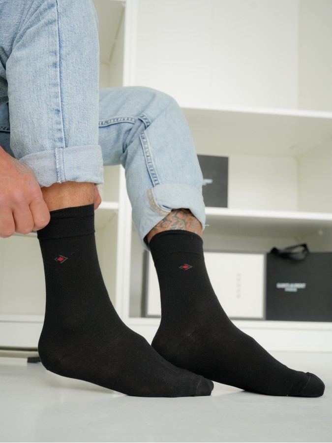 Men's cotton little pattern dress socks 0040.017