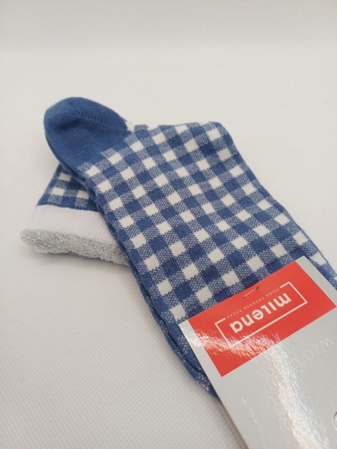 Women's checkered socks 0200.213