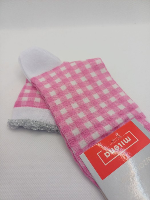 Women's checkered socks 0200.213
