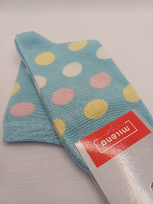 Women's Colorful Dots pattern socks 0200.217