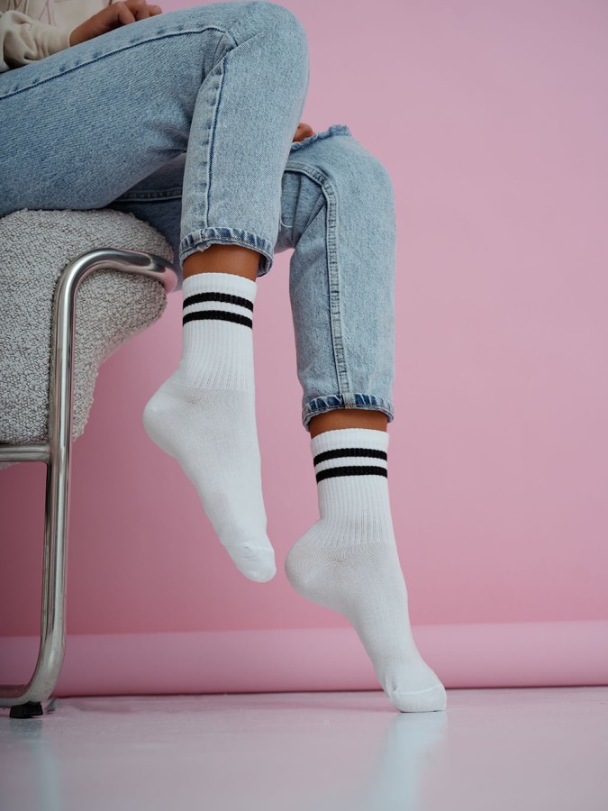 Women's stripes pattern socks 0200.212