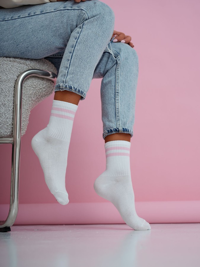 Women's stripes pattern socks 0200.212